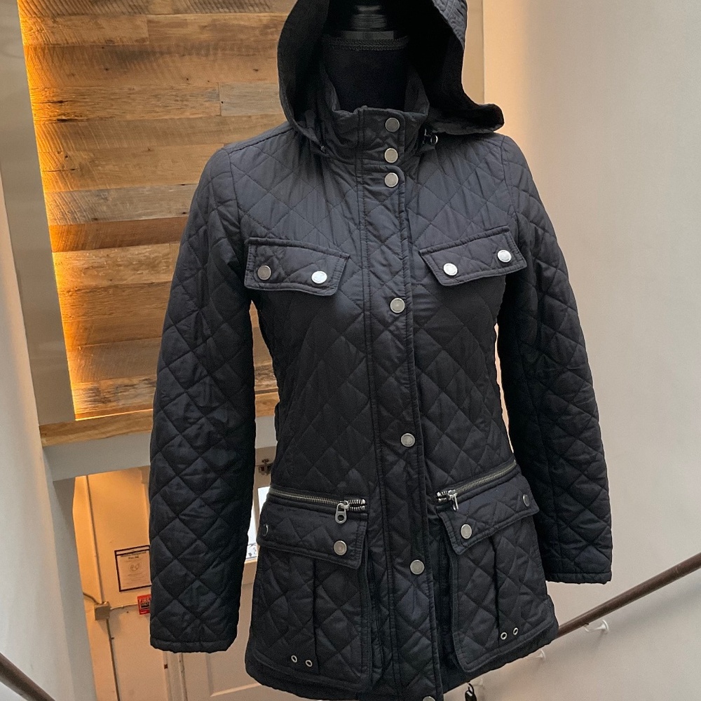 🌸 TOMMY HILFIGER Quilted Jacket Puffer Black